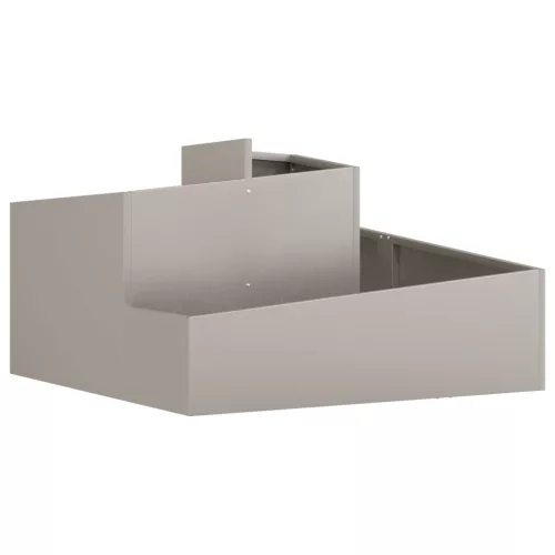 vidaXL Kerti cserép Barna 80 x 80 x 50 cm Időjárásálló acél