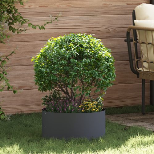 Antracit Fém Cserép Antracit Fém 40 cm átmérő Tartós