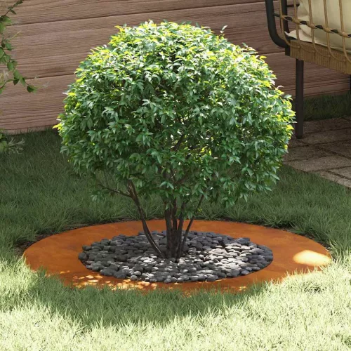 Lapos fa körgyűrű Barna Ø50 / 80 cm időjárásálló acél
