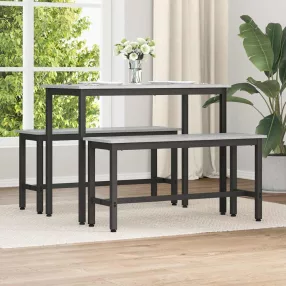 Étkező pad 2 pcs Szürke Sonoma 100 x 32,5 x 48,5 cm