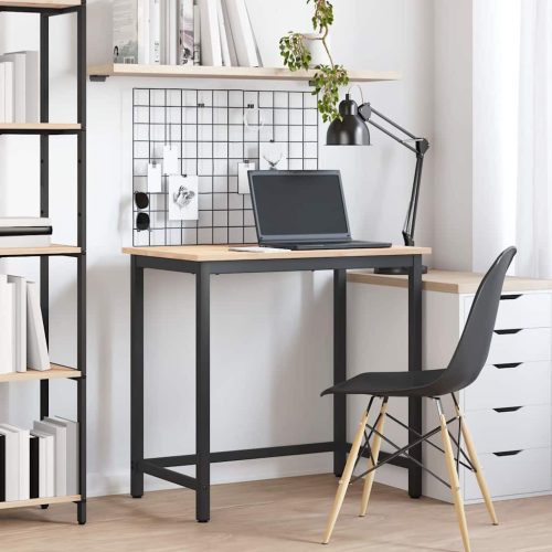 asztal Természetes 80 x 50 x 77 cm Műszaki fa és acél