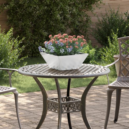 Fém virágcserép Galvanizált acél 35 x 35 x 15 cm Virágcserép