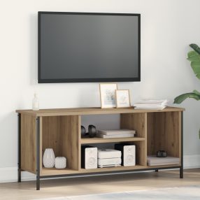   TV állvány Tölgyfa MDF, Fém 102 x 35 x 45 cm TV állvány