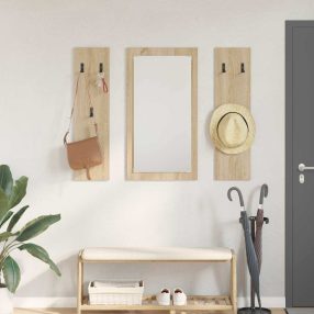   Fali Kabáthorog tárolóval sonoma tölgy 96 x 1.5 x 90 cm Faanyag