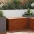 Kerti pad 2 -Seater 80 x 40 x 43 cm időjárásálló acél Rozsdás
