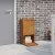 vidaXL Csomagzáró doboz Rozsdás 44 x 22 x 82 cm Időjárásálló acél