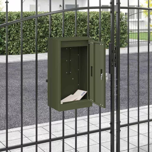 postaláda Oliva zöld 30 x 23 x 55 cm Acél