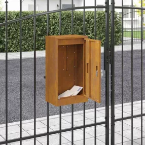 postaláda Rozsdás 30 x 23 x 55 cm időjárásálló acél