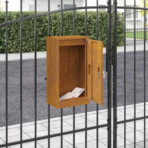 postaláda Rozsdás 30 x 23 x 55 cm időjárásálló acél