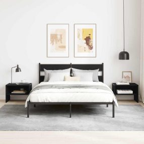 Éjjeliszekrény 2 pcs Musta tammi 40 x 40 x 30 cm Faanyag