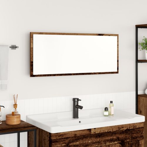 Fürdőszoba Tükör Régi fa Szerelt fa, Üveg 90 x 8.5 x 37 cm Tükör