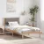 Ágykeret fejtámlával Tópszínű 90 x 190 cm Tömör fenyőfa