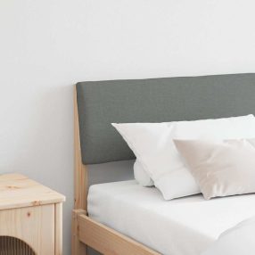   Kárpitozott fejtámla Sötétszürke 180 cm Tömör fenyőfa