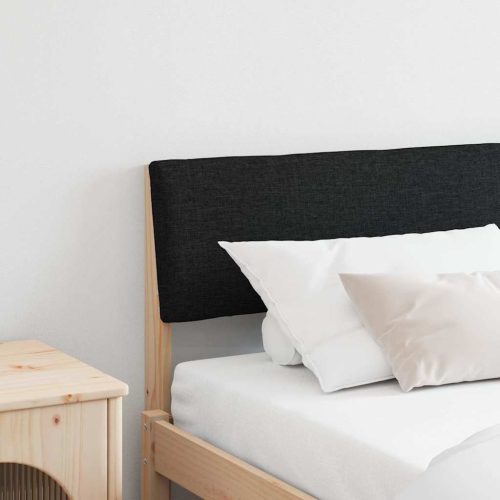 Kárpitozott fejtámla Fekete 180 cm Tömör fenyőfa