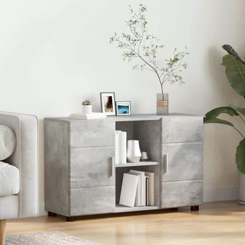 Széf FLORIN 88,5 x 30,5 x 55,5 cm Beton Szürke Szerelt Fa