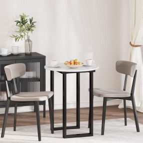 Asztallap Magasfényű fehér 60 x 60 x 1.5 cm Faanyag