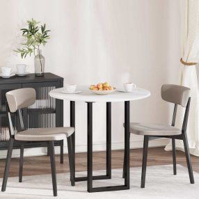 Asztallap Fehér 80 x 80 x 1.5 cm Faanyag