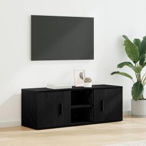 TV szekrény Fekete tölgy 100 x 31,5 x 35 cm Faanyag