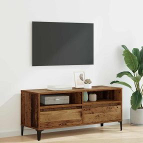   TV szekrény Öreg fa 100 x 34,5 x 44,5 cm Műszaki fa és vas