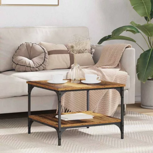 Dohányzóasztal Öreg fa 55 x 55 x 40 cm Faanyag