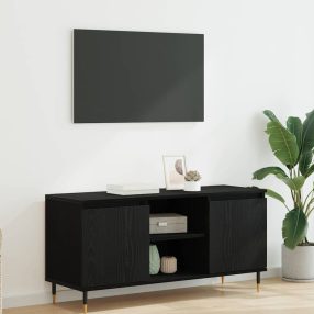 TV szekrény Fekete tölgy 104 x 35 x 50 cm Faanyag