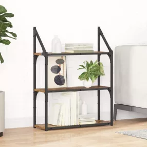   Falpolc polcokkal tárolóval Öreg fa 60 x 21 x 78,5 cm Faanyag