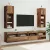 Fali TV szekrények 2 pcs Öreg fa 30,5 x 30 x 90 cm Faanyag