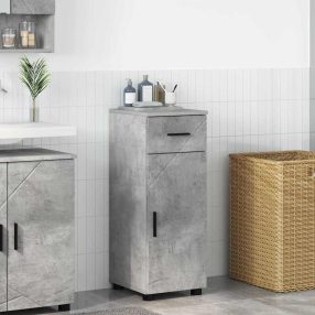   Fürdőszoba Székény fiókkal Beton szürke 30 x 35 x 80 cm Faanyag