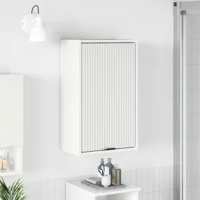   Fürdőszoba Székény Magasfényű fehér 39 x 23.5 x 65 cm Faanyag