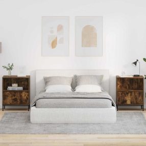   Éjjeliszekrények 2 pcs Füstölt tölgy 49 x 36 x 61 cm Faanyag