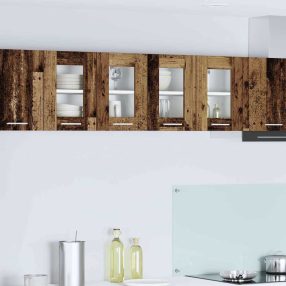   Függő szekrény Riga 2 pcs Öreg fa 60 x 31 x 40 cm Faanyag