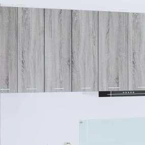   Függő szekrény 2 pcs Szürke Sonoma és fehér 30 x 31 x 80 cm