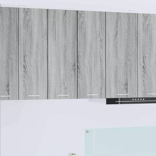 Függő szekrény 2 pcs Szürke Sonoma és fehér 30 x 31 x 80 cm