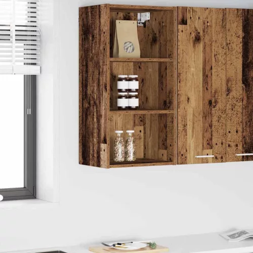 Függő szekrény polcokkal Riga Öreg fa 40 x 29,5 x 80 cm Faanyag