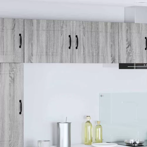 Fali konyhaszekrény 2 pcs Szürke Sonoma 50 x 31 x 40 cm Faanyag