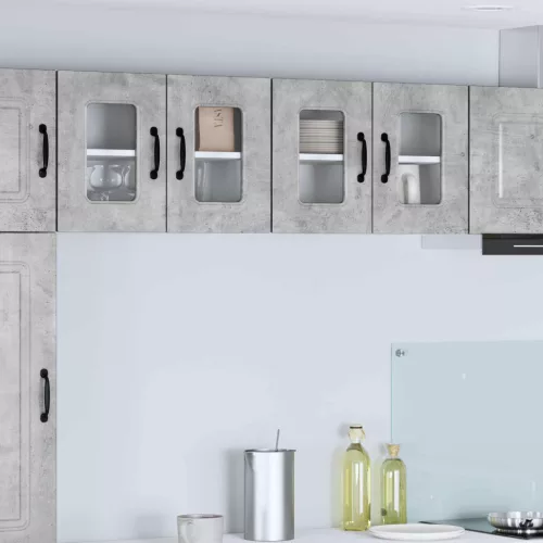 vidaXL Mosogatógép panel Kalmar Beton Szürke 60 x 31 x 40 cm Faanyag