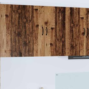   Fali konyhaszekrény polcokkal Öreg fa 80 x 31 x 80 cm Faanyag