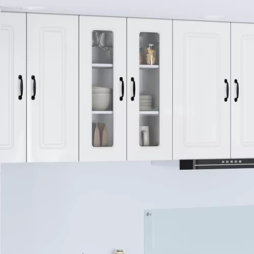vidaXL Mosogatógép panel Kalmar Magas Fényű Fehér 60 x 31 x 80 cm