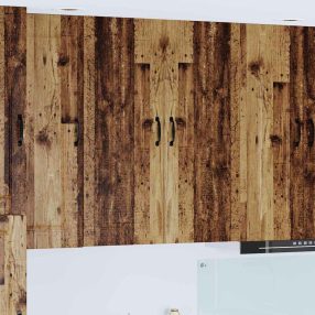   Fali konyhaszekrény polcokkal Öreg fa 80 x 31 x 100 cm Faanyag