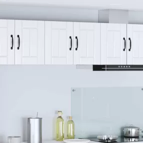  Konyhaszekrény 2 pcs Magas Fényű Fehér 30 x 31 x 40 cm Faanyag