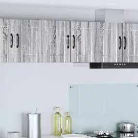 Konyhaszekrény 2 pcs Szürke Sonoma 30 x 31 x 40 cm Faanyag