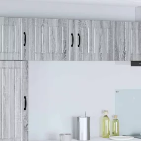 Konyhaszekrény 2 pcs Szürke Sonoma 50 x 31 x 40 cm Faanyag
