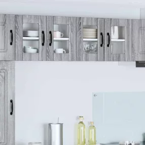 Konyhaszekrény 2 pcs Szürke Sonoma 60 x 31 x 40 cm Faanyag