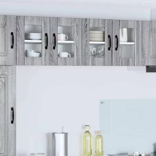 Konyhaszekrény 2 pcs Szürke Sonoma 60 x 31 x 40 cm Faanyag