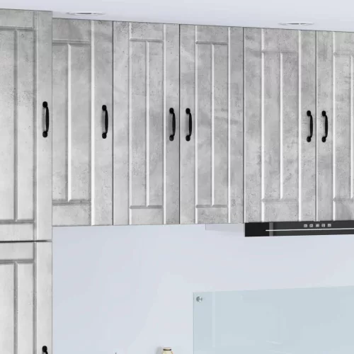 Konyhaszekrény 2 pcs Beton Szürke 30 x 31 x 80 cm Faanyag