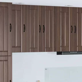 Konyhaszekrény 2 pcs Barna Tölgy 30 x 31 x 80 cm Faanyag