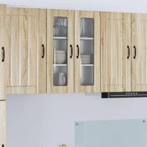   vidaXL Mosogatógép panel Lucca Sonoma Tölgy 60 x 31 x 80 cm Szerelt Fa