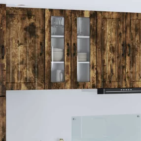   vidaXL Mosogatógép panel Lucca Füstös Tölgy 60 x 31 x 80 cm Szerelt Fa
