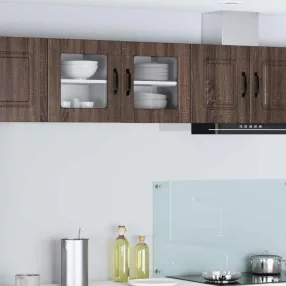   vidaXL Mosogatógép panel 2 pcs Barna Tölgy 40 x 31 x 40 cm Faanyag