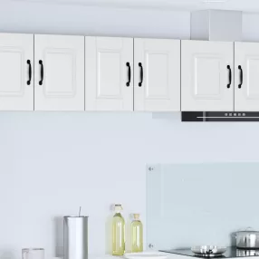   Konyhaszekrény polcokkal 2 pcs Fehér 30 x 31 x 40 cm Faanyag